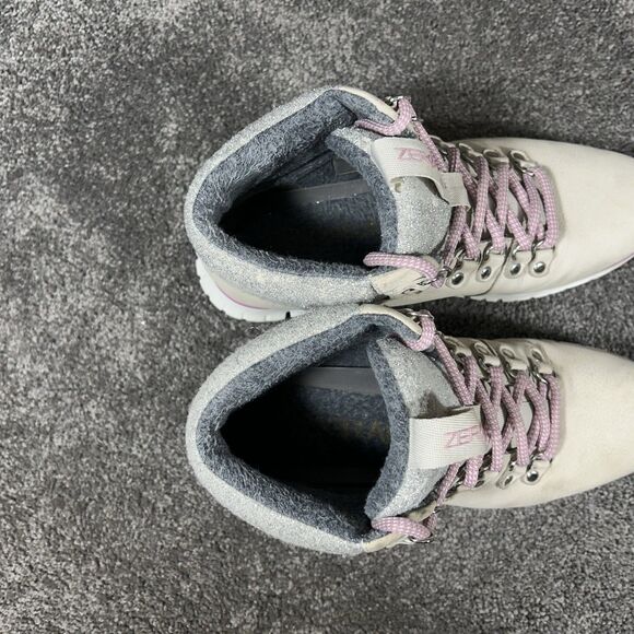 Cole Haan Zerogrand Women’s Size 7 Pumice Stone Gray Tan Hiking Boots Used - Picture 10 of 12